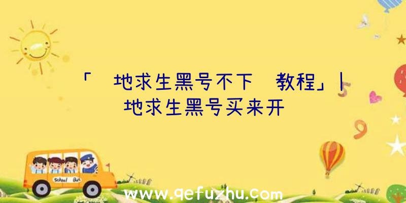 「绝地求生黑号不下线教程」|绝地求生黑号买来开